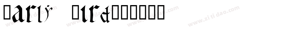 Early Bird字体转换